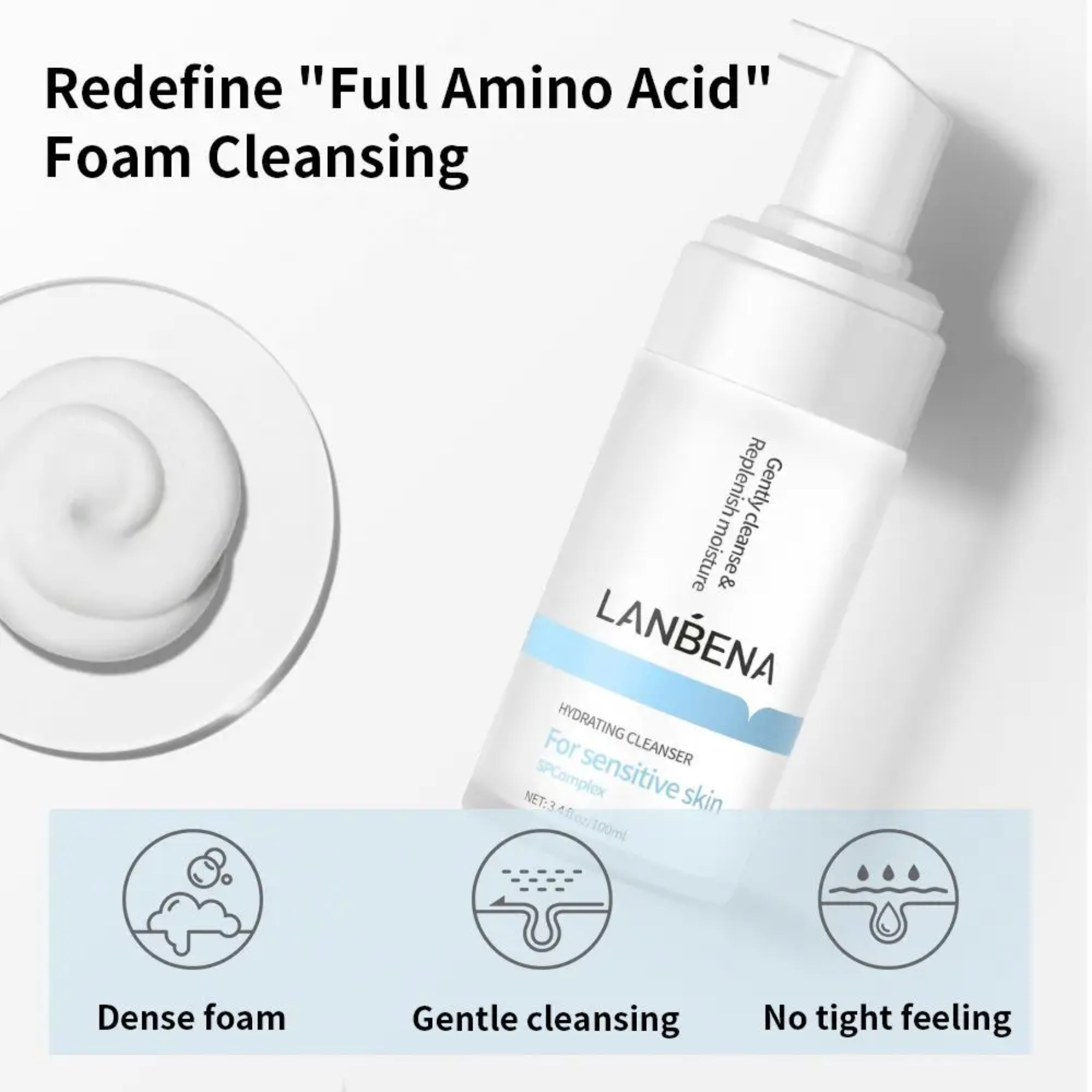 LANBENA Hydrating Cleanser – 4D Acide Hyaluronique