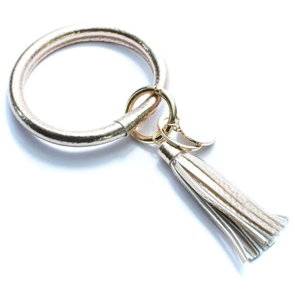 Pure Leather Tassel Pendant Bracelet