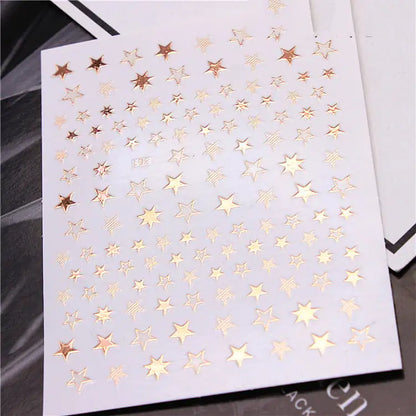 Cute Fashion Hollow Star Nail Stickers