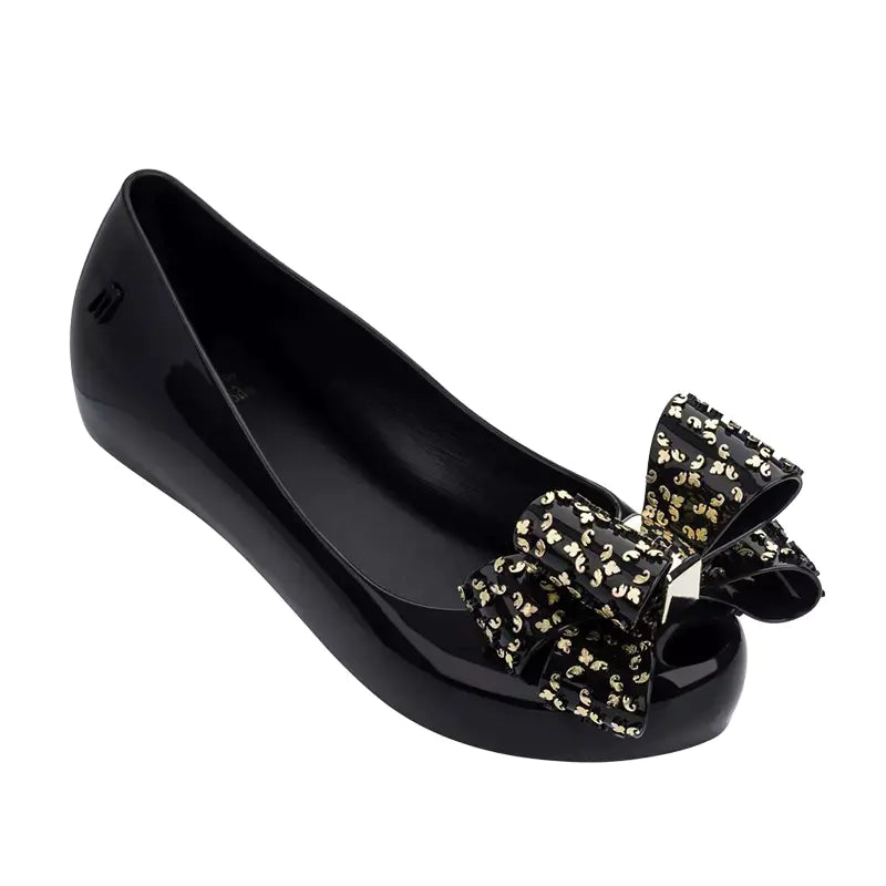 Women's Bowknot Pumpkin Flat Heel Sandals