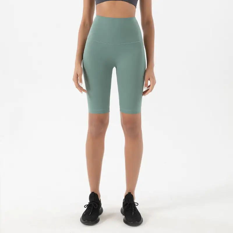 High Waist Five-Point Yoga Shorts for Fitness