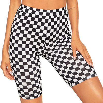 Leopard Print Women's Five-Point Yoga Shorts