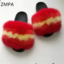 Fox Fur Slippers and Flip Flops for Comfort