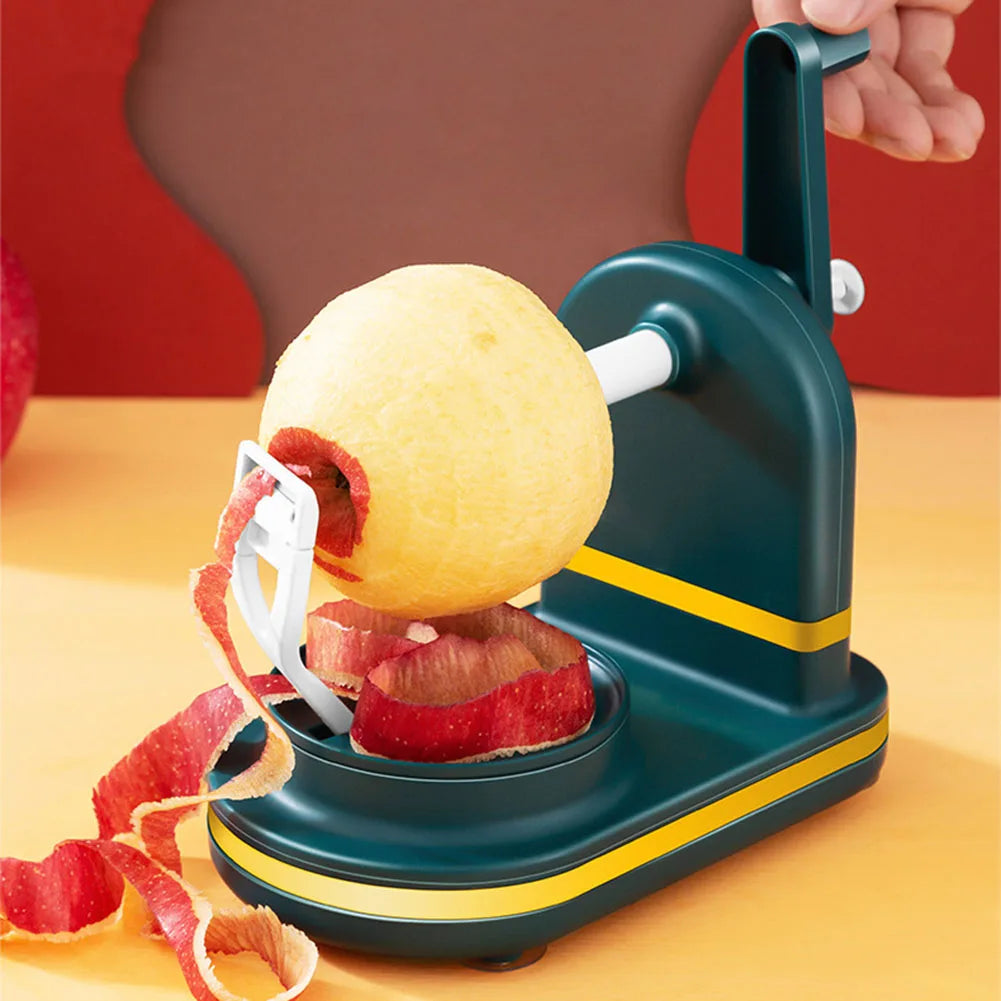 Manual Food Crusher Plastic with Stainless Steel Blades Fruit Cutter Slicer Safe Vegetables Slicer Peeler for Household Supplies