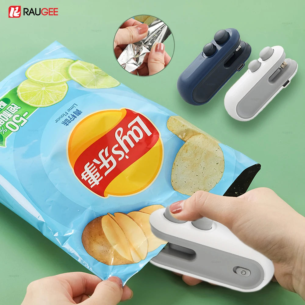 Sealing Machine Rechargable 2 In 1 Bag Mini Heat Sealer Storage Bag