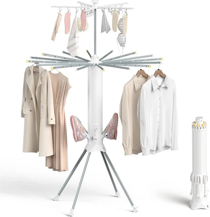 Clothes Drying Rack Foldable, 4-Legged Clothing Rack Laundry Hanger Dryer Rack, Shoe Dryer Portable Drying Rack Foldable Drying