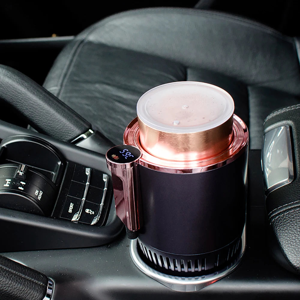 Smart 2 In 1 Car Cup Cooler Warmer for Outdoor Travelling Portable Mini Auto Refrigerator 12V Cooling Heating Cup Drinks Holder