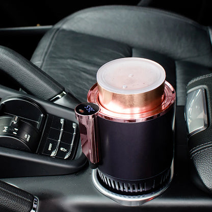 Smart 2 In 1 Car Cup Cooler Warmer for Outdoor Travelling Portable Mini Auto Refrigerator 12V Cooling Heating Cup Drinks Holder