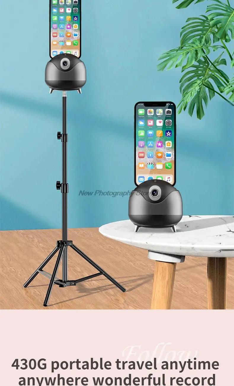 Q8 Auto Face Tracking Gesture Gimbal Stabilizer Phone Tablet Tracking Holder 360 Rotation Selfie For Vlog Live video streaming
