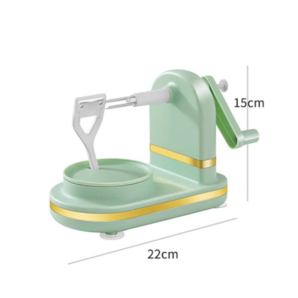 Manual Food Crusher Plastic with Stainless Steel Blades Fruit Cutter Slicer Safe Vegetables Slicer Peeler for Household Supplies