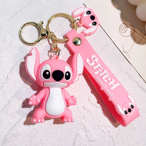 Disney Stitch Toys Keychain Anime Figure Stitch Pendant Keychain Sweet