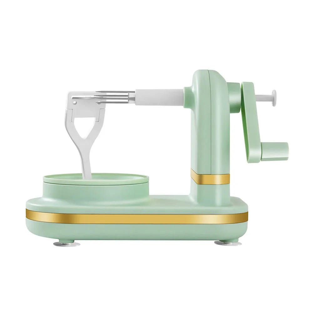 Manual Food Crusher Plastic with Stainless Steel Blades Fruit Cutter Slicer Safe Vegetables Slicer Peeler for Household Supplies