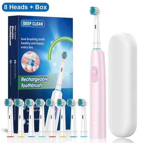 Electric Toothbrush Rotary Rechargeable Electric Toothbrush for Adults