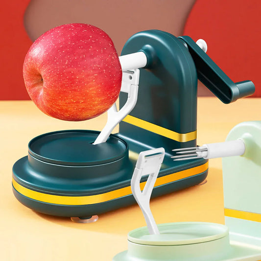 Manual Food Crusher Plastic with Stainless Steel Blades Fruit Cutter Slicer Safe Vegetables Slicer Peeler for Household Supplies