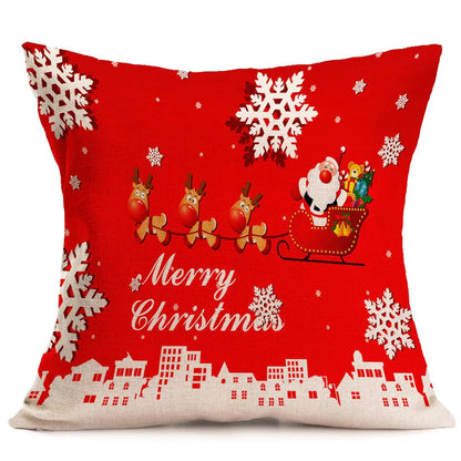 Custom Christmas Pattern Car Sofa Pillow Covers