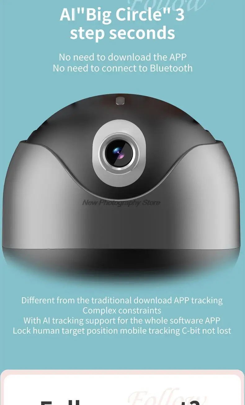 Q8 Auto Face Tracking Gesture Gimbal Stabilizer Phone Tablet Tracking Holder 360 Rotation Selfie For Vlog Live video streaming
