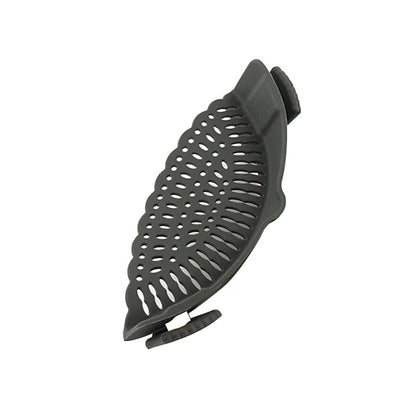Universal Silicone Clip on Pan Pot Strainer Anti Spill Pasta Pot Strainer Food Grade Fruit Colander for Pasta Fruit Vegetable