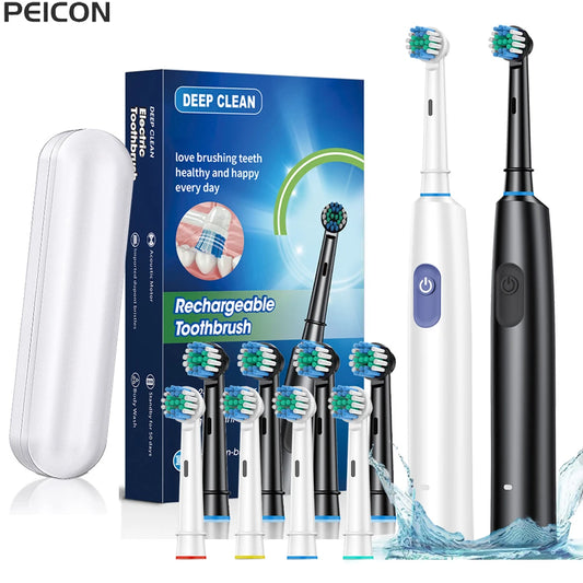 Electric Toothbrush Rotary Rechargeable Electric Toothbrush for Adults