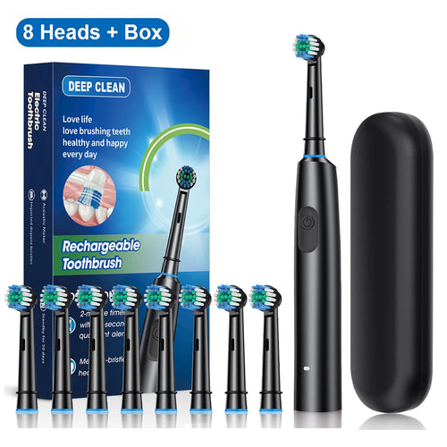Electric Toothbrush Rotary Rechargeable Electric Toothbrush for Adults