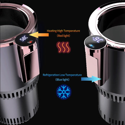 Smart 2 In 1 Car Cup Cooler Warmer for Outdoor Travelling Portable Mini Auto Refrigerator 12V Cooling Heating Cup Drinks Holder
