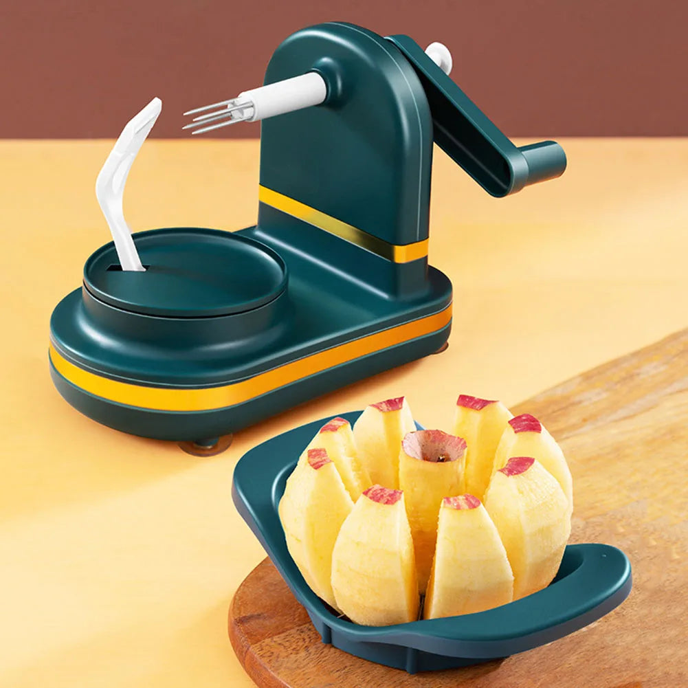 Manual Food Crusher Plastic with Stainless Steel Blades Fruit Cutter Slicer Safe Vegetables Slicer Peeler for Household Supplies