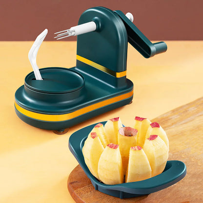 Manual Food Crusher Plastic with Stainless Steel Blades Fruit Cutter Slicer Safe Vegetables Slicer Peeler for Household Supplies