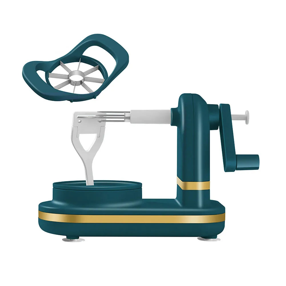 Manual Food Crusher Plastic with Stainless Steel Blades Fruit Cutter Slicer Safe Vegetables Slicer Peeler for Household Supplies