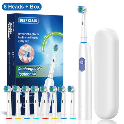 Electric Toothbrush Rotary Rechargeable Electric Toothbrush for Adults