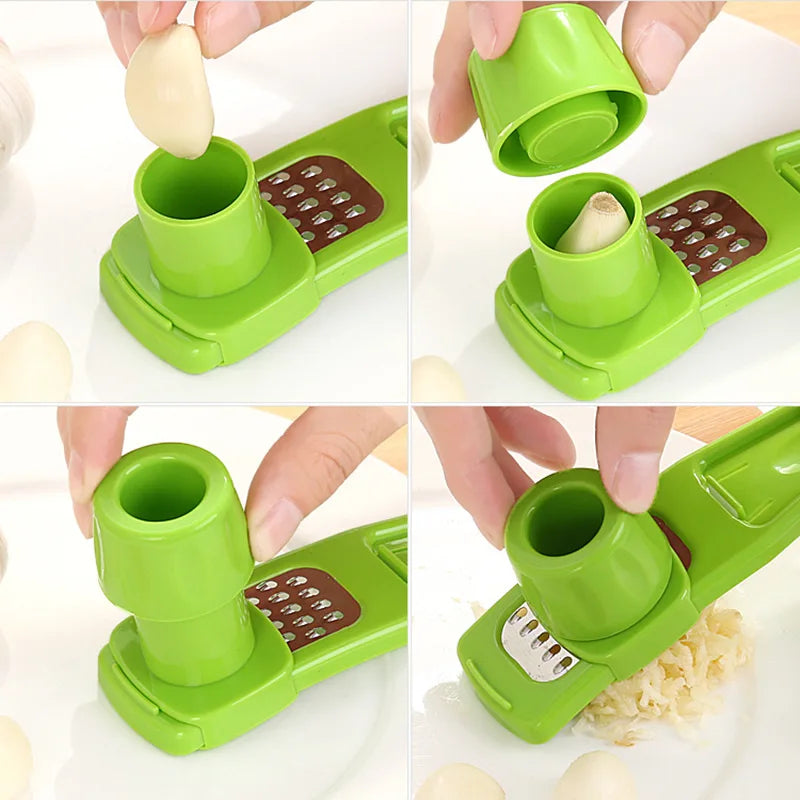 Stainless Steel Garlic Press Crusher Manual Garlic Mincer Chopping Garlic Tool Fruit Vegetable Tools Kitchen Accessories Gadget