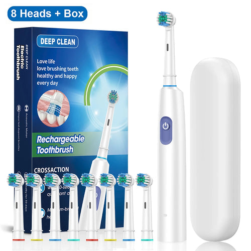 Electric Toothbrush Rotary Rechargeable Electric Toothbrush for Adults