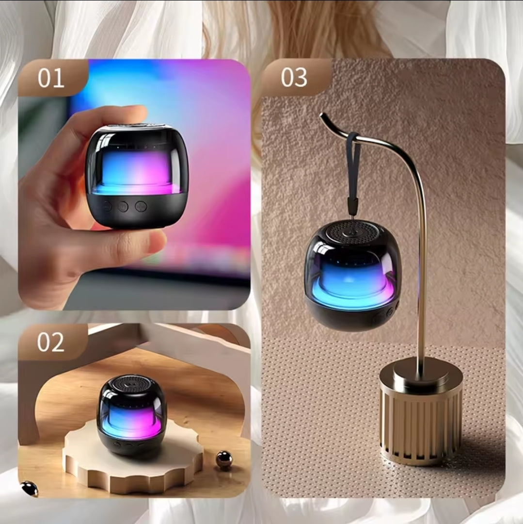 RGB iridescent lighting effect
Transparent body, 4 lighting modes dazzling light, full of atmosphere speaker – 360° with RGB Lights.