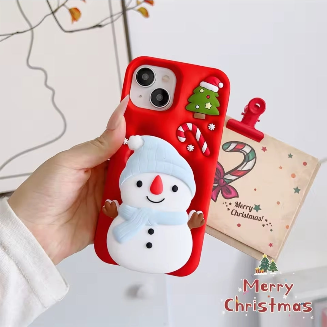3D Cartoon Snowman Holder Christmas Tree