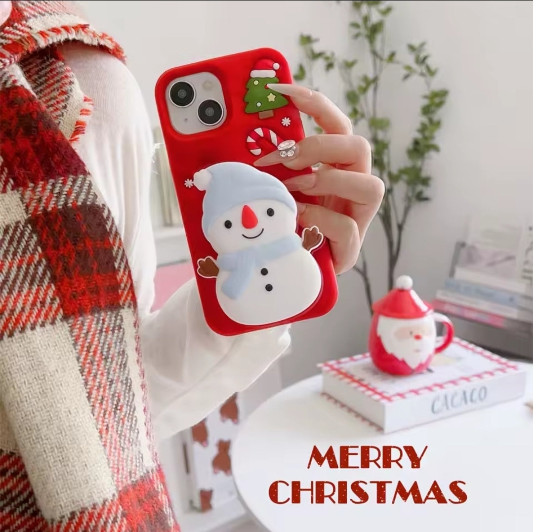 3D Cartoon Snowman Holder Christmas Tree