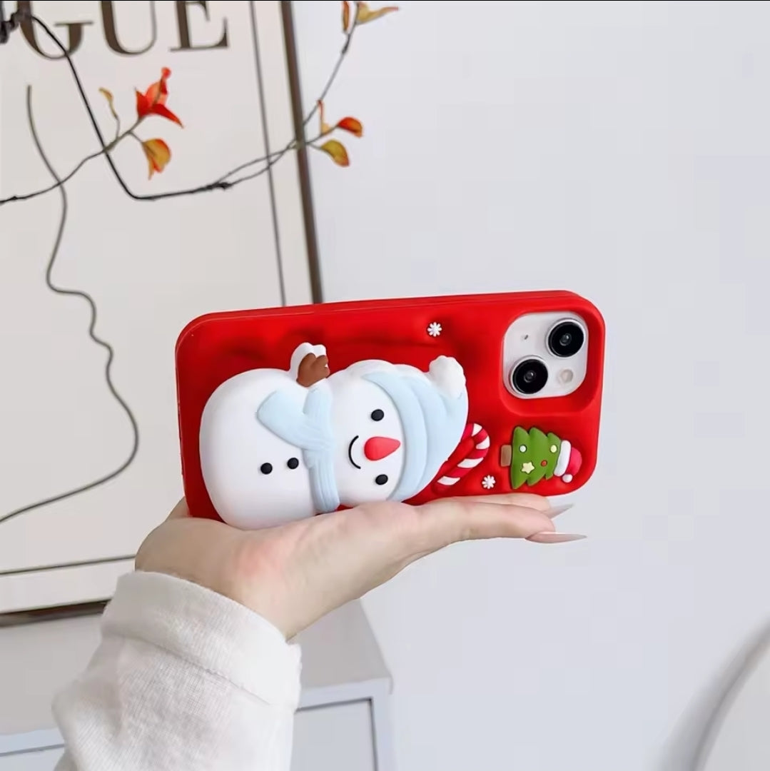 3D Cartoon Snowman Holder Christmas Tree