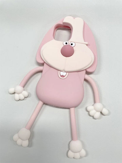 Cute Cartoon Long-Legged Rabbit Or Magpie Silicone Phone Case