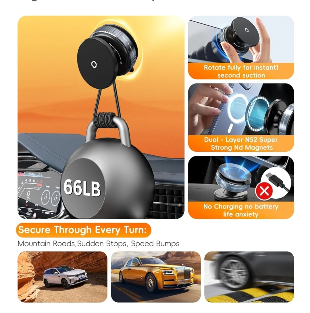New Universal Silicone Suction Cup Car Phone Holder and Rotatable vacuum magnetic car phone holder