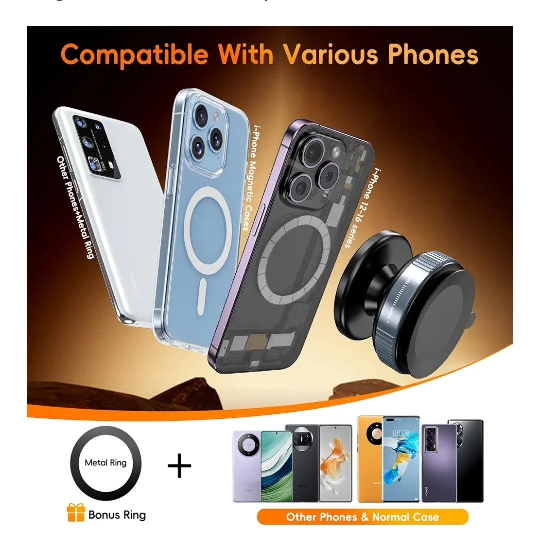 New Universal Silicone Suction Cup Car Phone Holder and Rotatable vacuum magnetic car phone holder