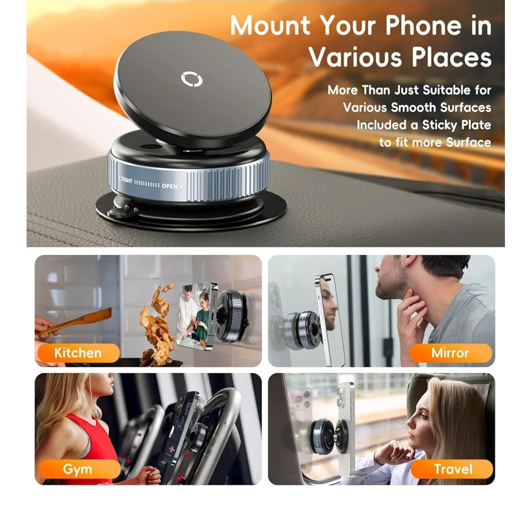 New Universal Silicone Suction Cup Car Phone Holder and Rotatable vacuum magnetic car phone holder