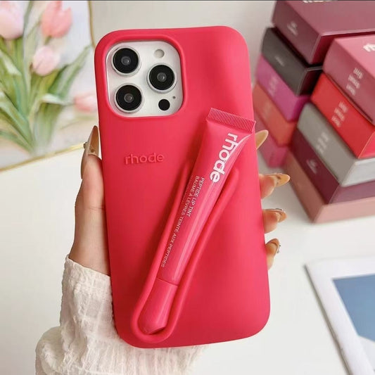 iPhone case with Rhode Harley lipstick