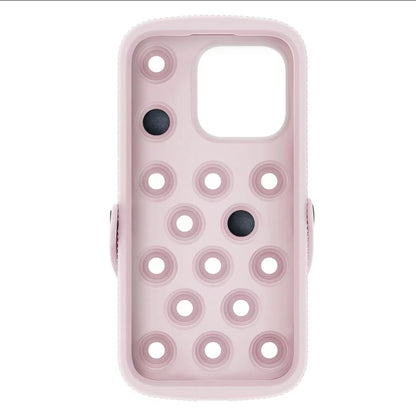 iPhone Case – Perforated Silicone with Handle & Fun Patterns