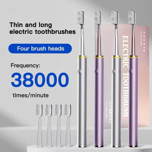 Electric Toothbrush Mental Thin Brush Body Specially for Women Pure