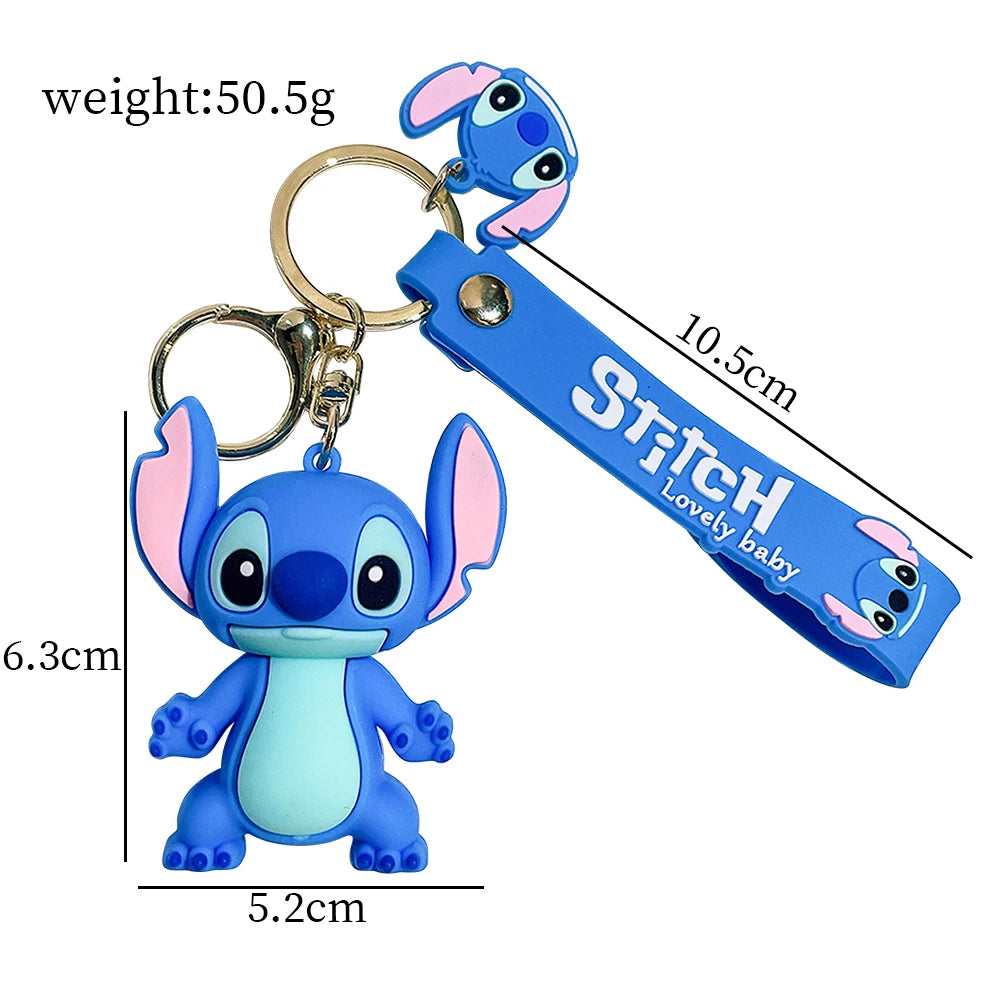 Disney Stitch Toys Keychain Anime Figure Stitch Pendant Keychain Sweet