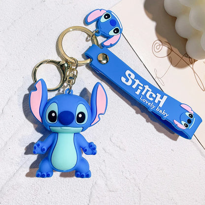 Disney Stitch Toys Keychain Anime Figure Stitch Pendant Keychain Sweet