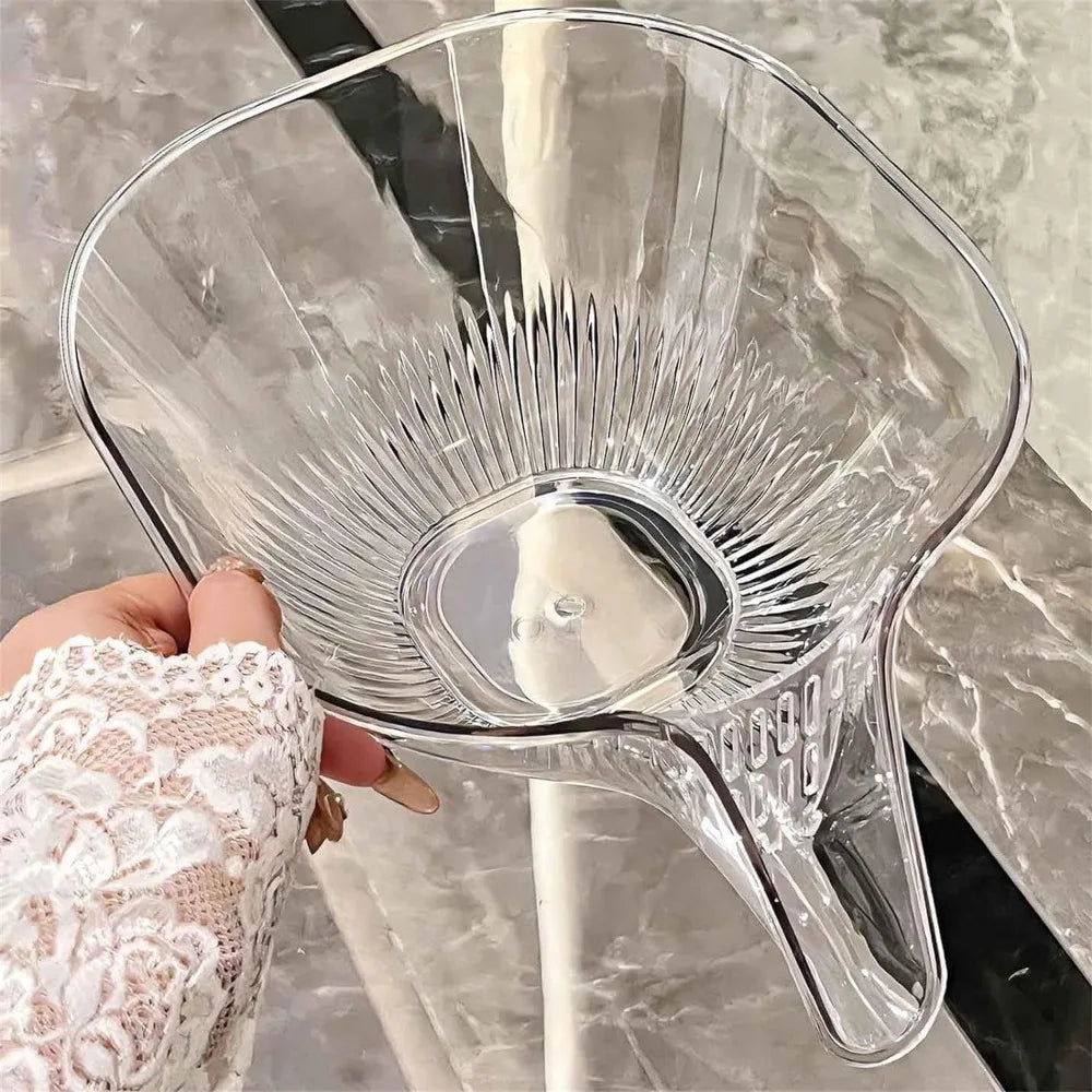 Multifunctional Drain Basket Vegetable Basin Drain Bowl Household Sink Kitchen Washing Fruit Plate Plastic Rice Washing Basket