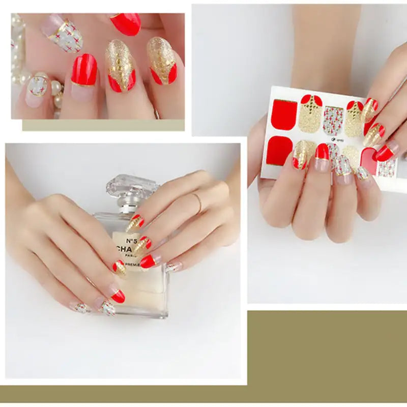 3D Bronzing Nail Art Stickers