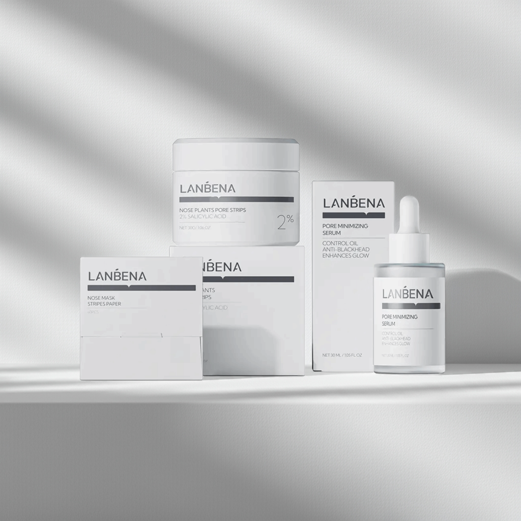 LANBENA Anti-Blackhead Kit – Serum 30g + Repair Cream 30ml | Reduction of Pores & Freckles