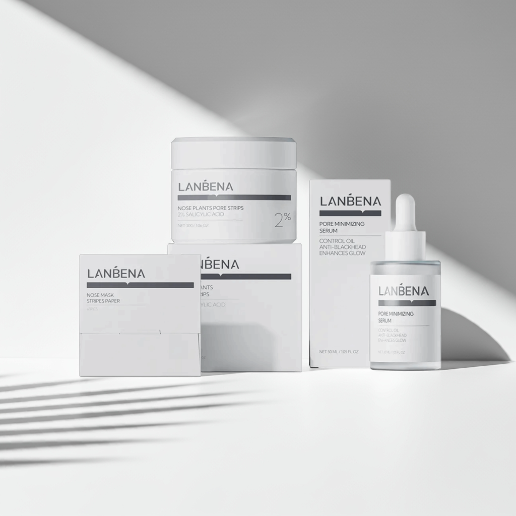 LANBENA Anti-Blackhead Kit – Serum 30g + Repair Cream 30ml | Reduction of Pores & Freckles
