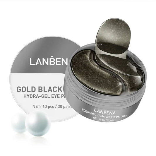 LANBENA GOLD BLACK PEARL HYDRA-GEL EYE PATCHES