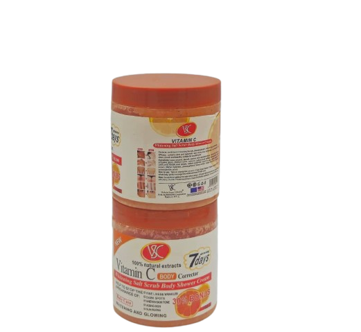 Vitamin C Salt Scrub Body Shower Cream