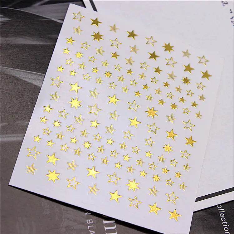 Cute Fashion Hollow Star Nail Stickers